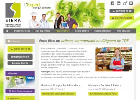 Site Siera par Aire Libre, version tablette